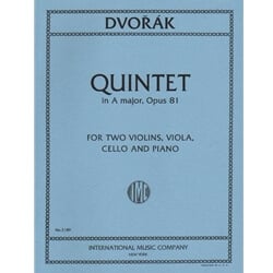 Quintet in A major, Op. 81 - Two Violins, Viola, Cello and Piano