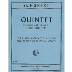 Quintet in A major, Op. Posth. 114, D 667 "The Trout" - Piano Quintet