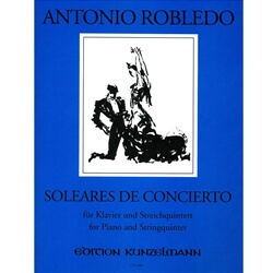 Soleares de Concierto - Piano and String Quintet
