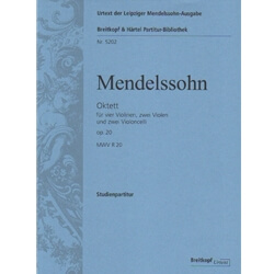 Octet for Strings Op. 20 - Study Score