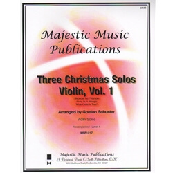 3 Christmas Solos, Volume 1 - Violin and Piano