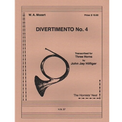 Divertimento No. 4 - Horn Trio