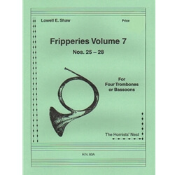 Fripperies, Vol. 7 (Nos. 25-28) - Trombone (or Bassoon) Quartet