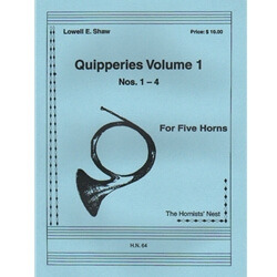 Quipperies, Vol. 1 (Nos. 1-4) - Horn Quintet