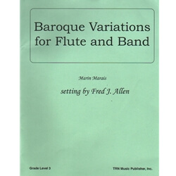 Baroque Variations for Flute and Band - Concert Band