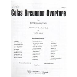 Colas Breugnon Overture - Concert Band (Full Score)