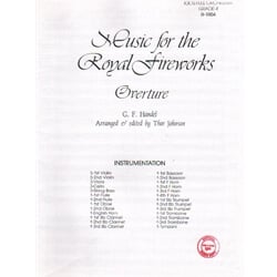 Music for the Royal Fireworks: Overture - Orchestra (Score)