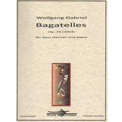 5 Bagatelles, Op. 75 - Bass Clarinet and Piano