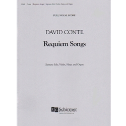 Requiem Songs - Soprano Voice, Violin, Harp, and Organ (Score)