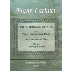 2 German Songs - Voice, Clarinet, and Piano (or Clarinet Duet and Piano)