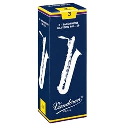 Vandoren Traditional Baritone Saxophone Reeds - 5 Count Box