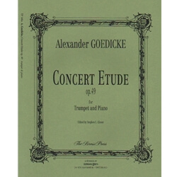 Concert Etude, Op. 49 - Trumpet and Piano