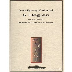 6 Elegies, Op. 82 - Bass Clarinet and Piano