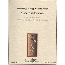 Sonatine, Op. 36 - Bass Clarinet and Piano
