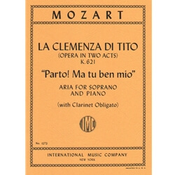 Parto! Ma tu ben mio - Soprano Voice, Clarinet, and Piano