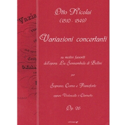 Variazioni Concertanti, Op. 26 - Soprano, Horn (or Clarinet or Cello), and Piano