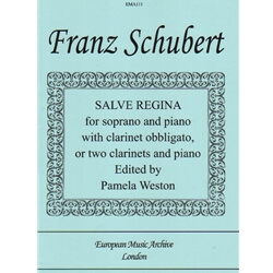 Salve Regina - Soprano Voice, Clarinet, and Piano (or Clarinet Duet and Piano)