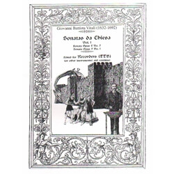Sonatas Da Chiesa, Volume 1 - Tenor Recorder Duet and Basso Continuo