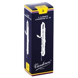 Vandoren Traditional Contrabass Clarinet Reeds - 5 Count Box