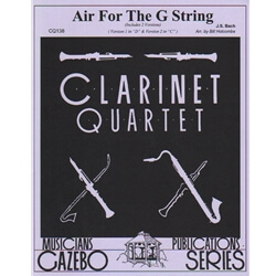 Air for the G String - Clarinet Quartet