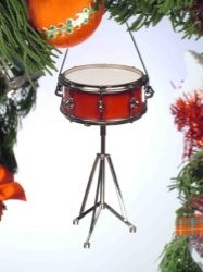 Red Snare Drum Ornament