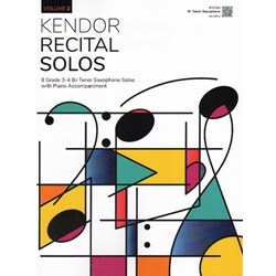 Kendor Recital Solos, Vol. 2 - Tenor Sax and Piano