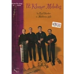 12 Klezmer Melodies for Clarinet - Book with CD