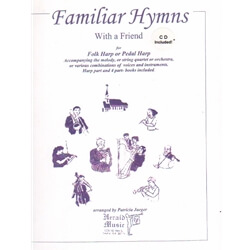 Familiar Hymns with a Friend (Bk/CD) - Harp and Various Accompaniment