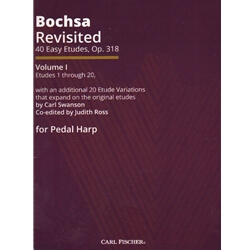 Bochsa Revisited: 40 Easy Etudes, Op. 318, Volume 1 - Pedal Harp