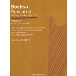 Bochsa Revisited: 40 Easy Etudes, Op. 318, Volume 1 - Lever Harp