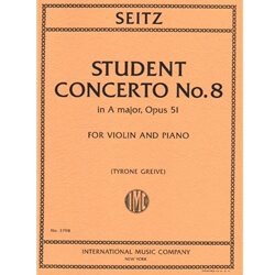 Student Concerto No. 8 in A Major, Op. 51 - Violin and Piano