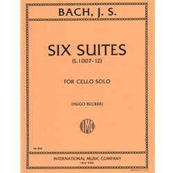 6 Suites S.1007-1012 - Cello Unaccompanied