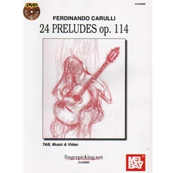 24 Preludes, Op. 114 (Book/DVD) - Classical Guitar