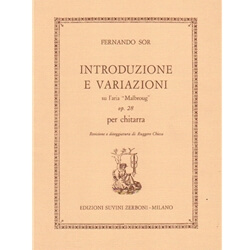 Introduzione e Variazioni "Malbroug," Op. 28 - Classical Guitar