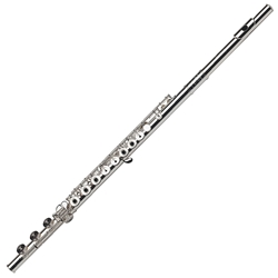 Gemenhardt 33OSB Flute with a CRUSADER Headjoint, solid silver head/body, offset G, B foot