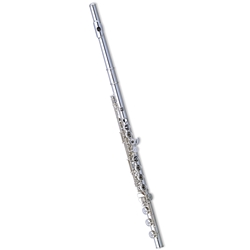 Pearl PF-665RBE Quantz Flute, Solid Silver Headjoint/Plated Body, Offset G, Split-E, B-Foot