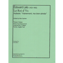 Vainement, ma bien-aimee (Original Key) - Tenor Voice and Piano
