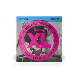 D'Addario EXL120+ Nickel Wound Super Light Plus (.0095-.044) Electric Guitar Strings