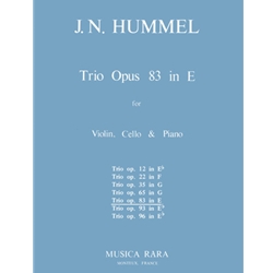 Trio in E Major, Op. 83 - Piano Trio