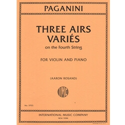 3 Airs Varies on the 4th String - Violin and Piano