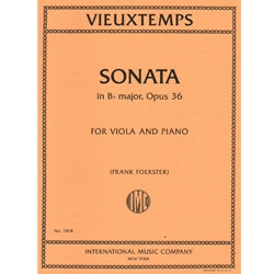 Sonata in B-flat Major, Op. 36 - Viola and Piano