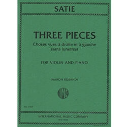 3 Pieces: Choses vues a droite et a gauche (sans lunettes) - Violin and Piano