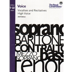 Royal Conservatory Vocalises and Recitatives (2019 Edition) - Levels 9-10 High Voice