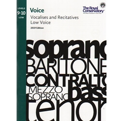 Royal Conservatory Vocalises and Recitatives (2019 Edition) - Levels 9-10: Low Voice