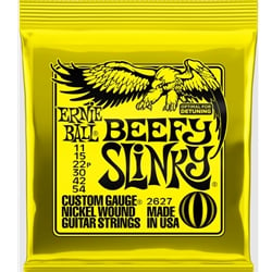 Ernie Ball 2627 Beefy Slinky Nickel Wound Electric Guitar Strings - 11-54 Gauge