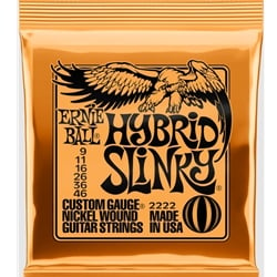 Ernie Ball 2222 Hybrid Slinky Nickel Wound Electric Guitar Strings - 9-46 Gauge