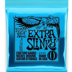 Ernie Ball 2225 Extra Slinky Nickel Wound Electric Guitar Strings - 8-38 Gauge