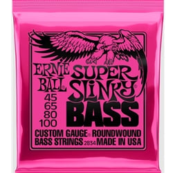 Ernie Ball 2834 Super Slinky Nickel Wound Electric Bass Strings - 45-100 Gauge