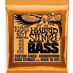 Ernie Ball 2833 Hybrid Slinky Nickel Wound Electric Bass Strings - 45-105 Gauge