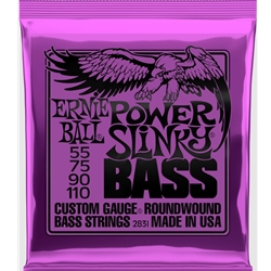 Ernie Ball 2831 Power Slinky Nickel Wound Electric Bass Strings - 55-110 Gauge